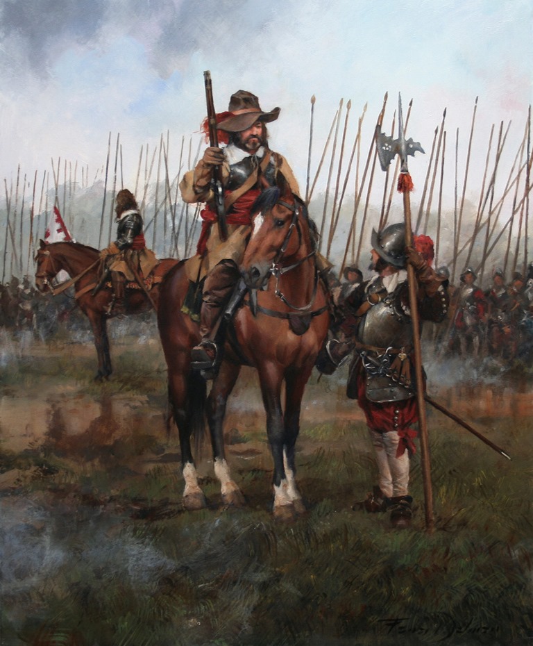 Oficial de caballería,Guerra de los Treinta Años 1618-1648