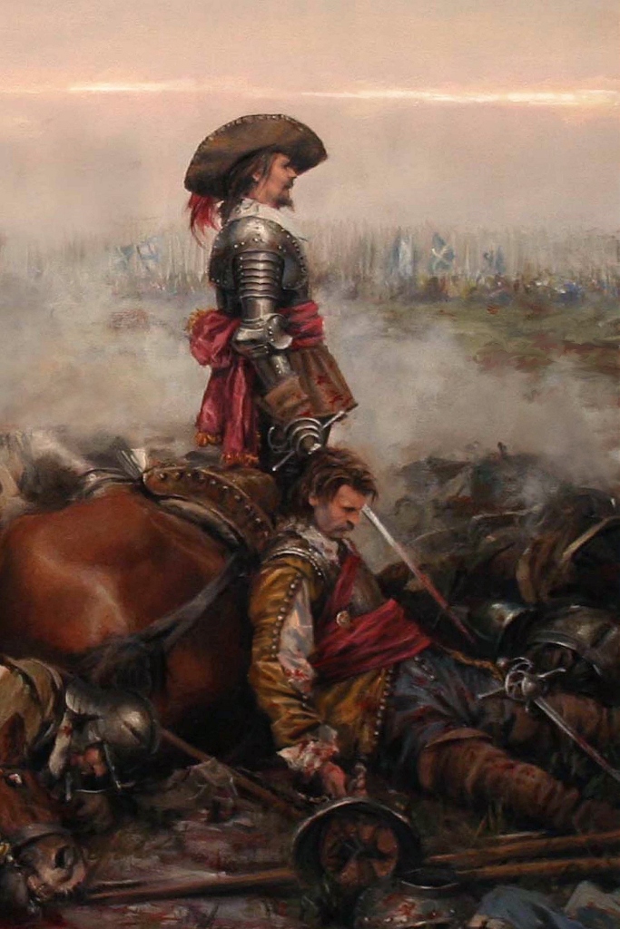 Alférez de los tercios españoles 1640 - Cuadro de Agusto Ferrer-Dalmau