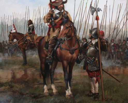 Oficial de caballería,Guerra de los Treinta Años 1618-1648